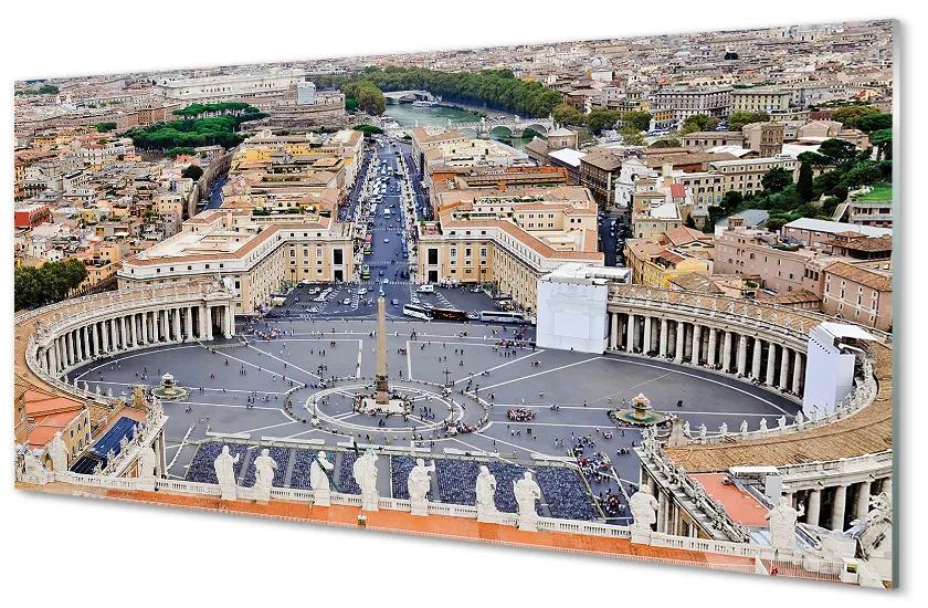 Foto op plexiglas Rome vatican city panorama square 100x50 cm
