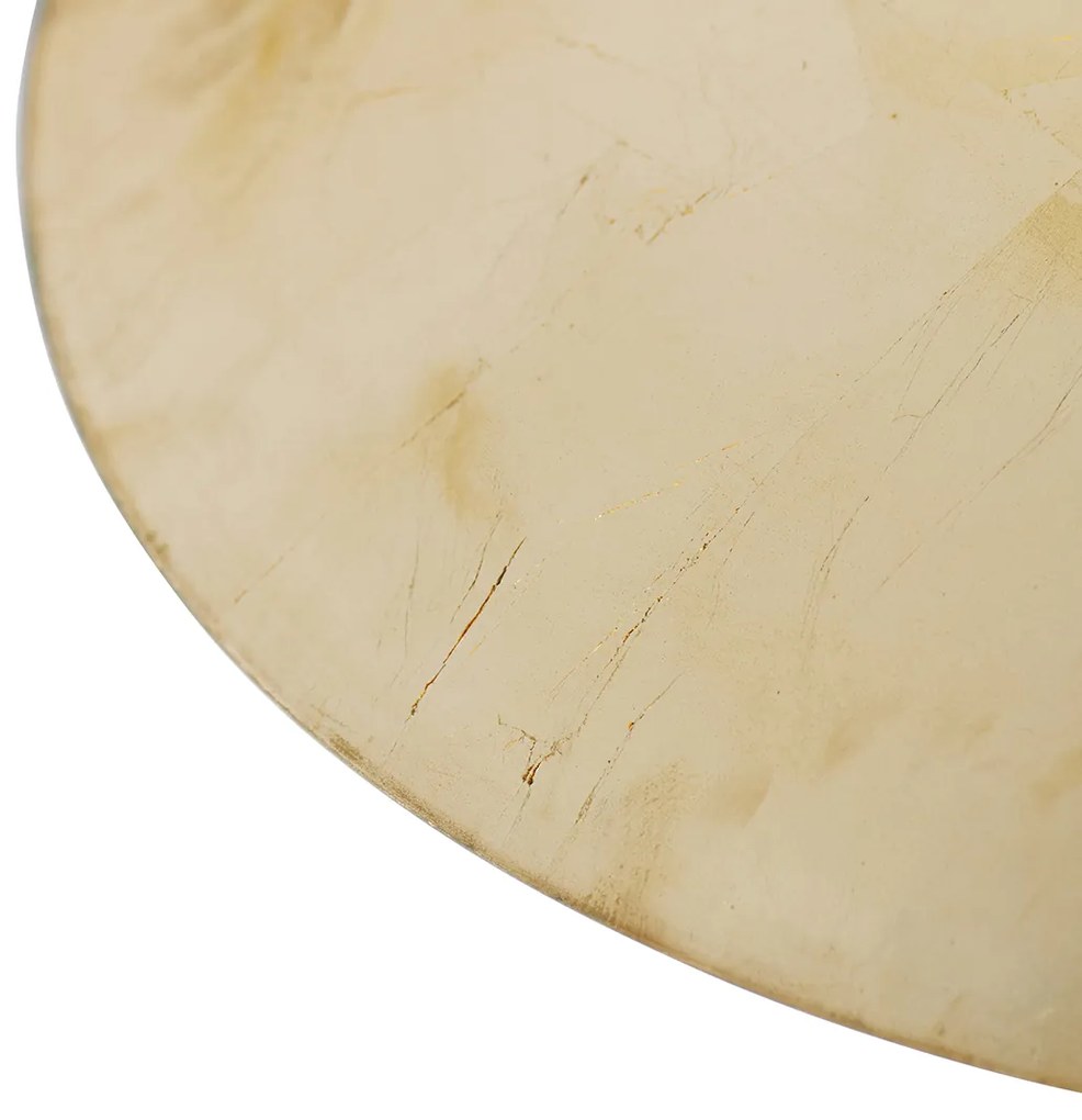 Smart plafondlamp met dimmer zwart met goud 60 cm incl. Wifi A60 - Emilienne Modern E27 rond Binnenverlichting Lamp