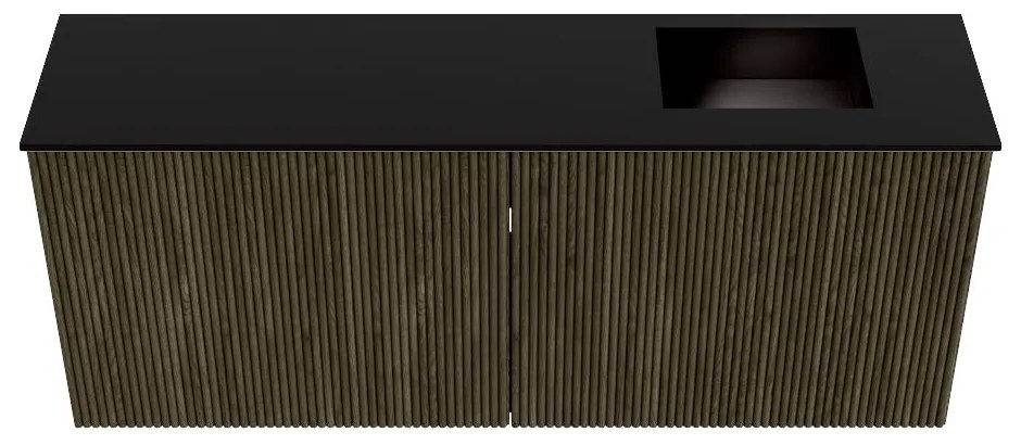 Mondiaz Joya 100cm toiletmeubel shadow met wastafel faye rechts zonder kraangat urban