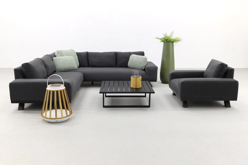 Barcelona/Cuba Sunbrella loungeset - Sooty - 4-delig - incl. loungestoel OP=OP