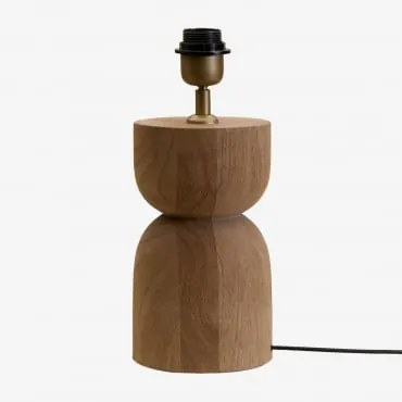 Diniz Tafellampvoet Mangohout & ↑20 Cm - Sklum