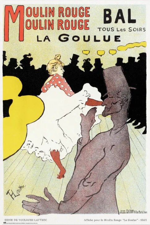 Poster Moulin Rouge - La Goulue, Henri de Toulouse-Lautrec