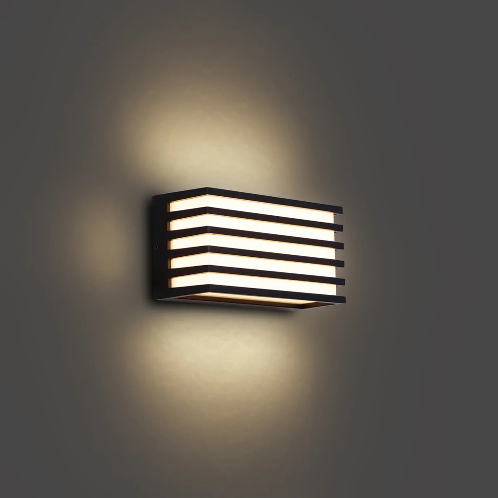 Moderne buiten wandlamp zwart incl. LED IP65 - Jail