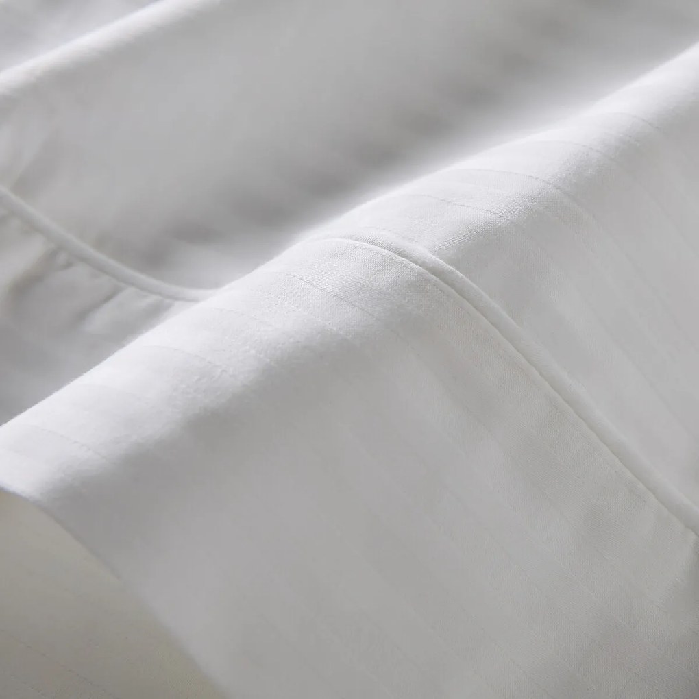 Bolstersloop in katoensatijn, Opale gestreept