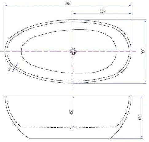 Mueller Austria vrijstaand bubbelbad 180x90cm wit glans elektronisch 12 aerojets chroom