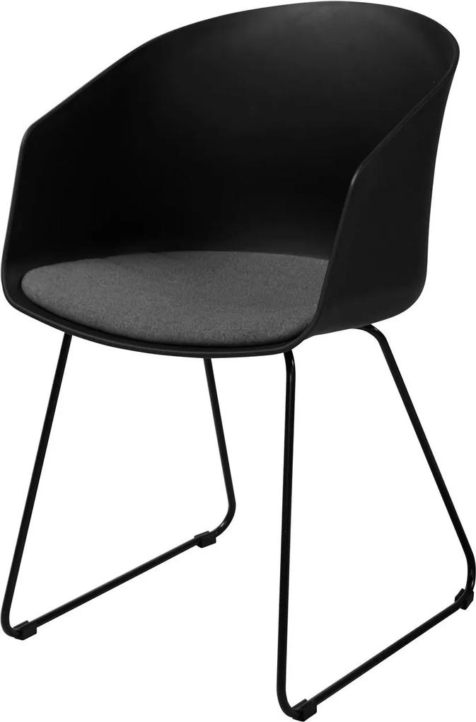 Artichok Kuipstoel Hugo - Zwarte eetkamerstoel- Eetkamerstoelen - met zitkussen - Kuipstoelen - Draad - Kunststof - Modern - Metaal onderstel