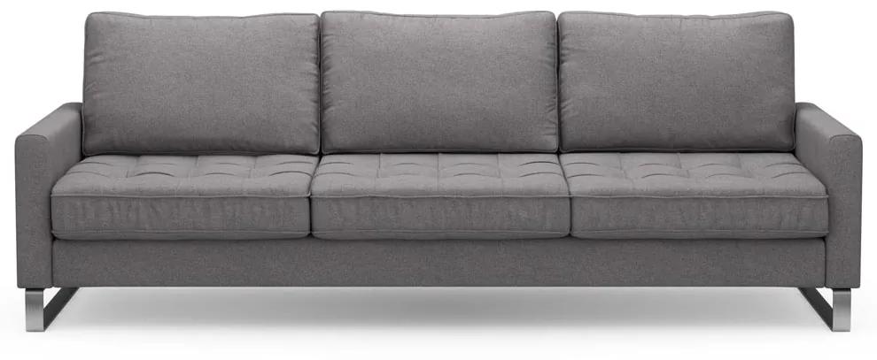 Rivièra Maison - West Houston Sofa 3,5 Seater, oxford weave, steel grey - Kleur: grijs