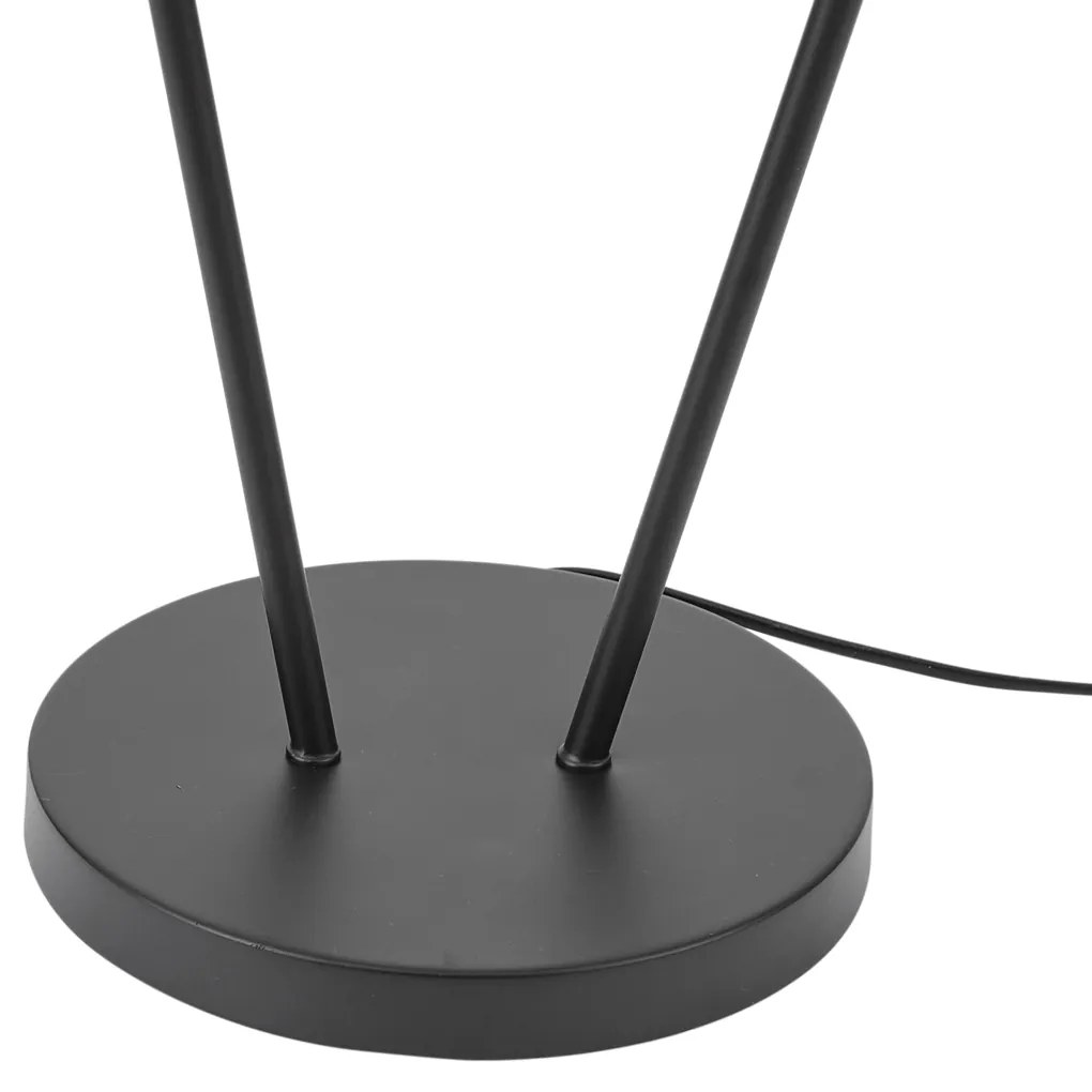 Moderne vloerlamp zwart 2-lichts GU10 35mm - Thomas