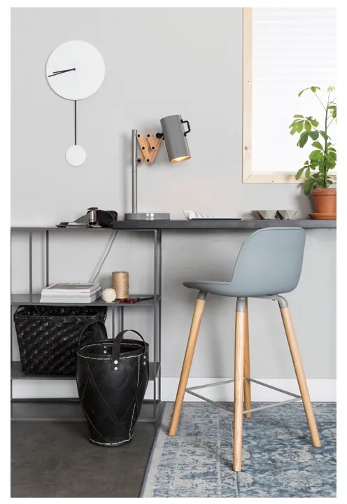 Zuiver Albert Kuip Design Barkruk Lichtgrijs