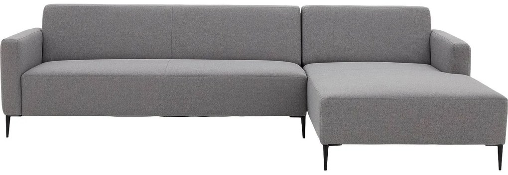 Goossens  Key West grijs, stof, 3-zits, modern design