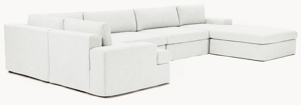 Modulaire U-bank Russell met afneembaar hoezen