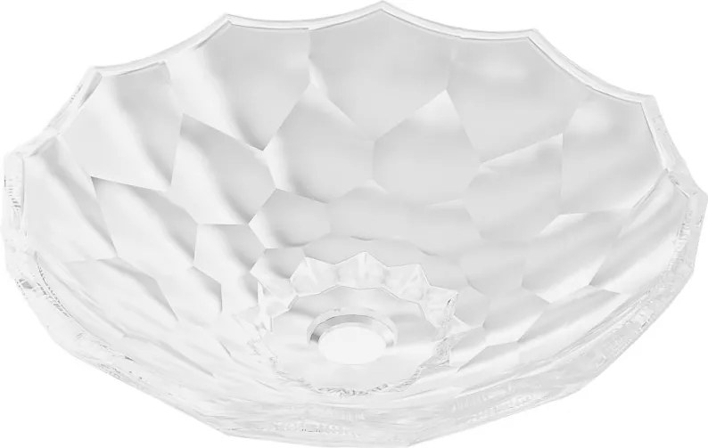 Mexen Inga glazen opzetwastafel 44 x 44 cm, transparant - 24074400