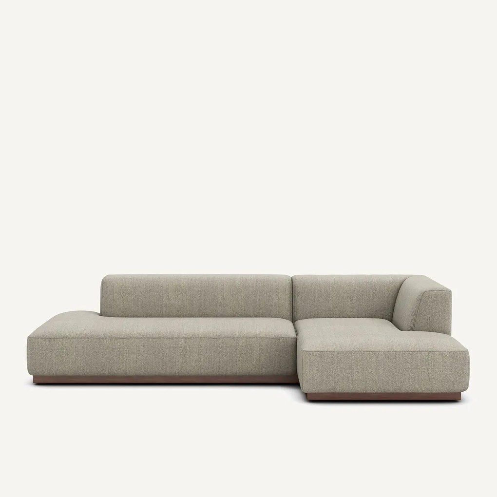 XL rechte hoekbank in tweed, JACOPO