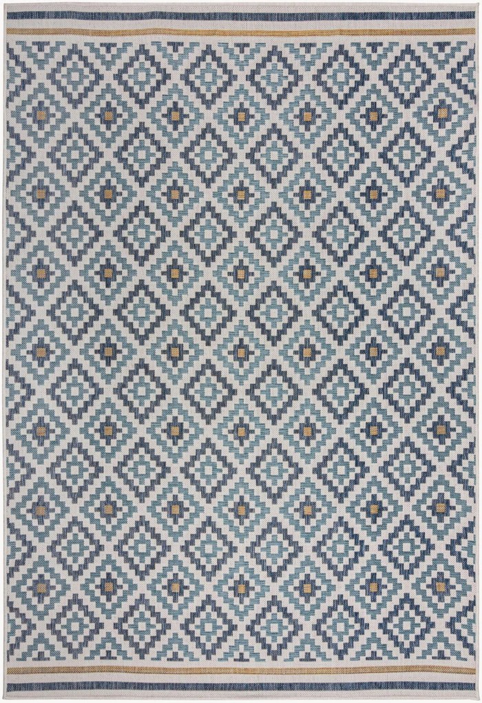 Vlak geweven in- & outdoor vloerkleed Zia Trellis