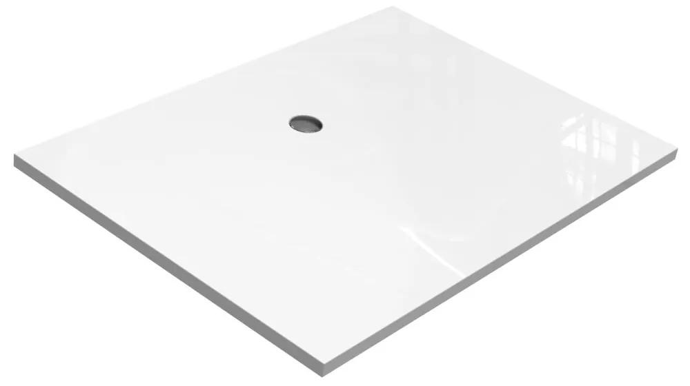 Xenz Flat rechthoekige douchevloer acryl 140x100cm wit glans
