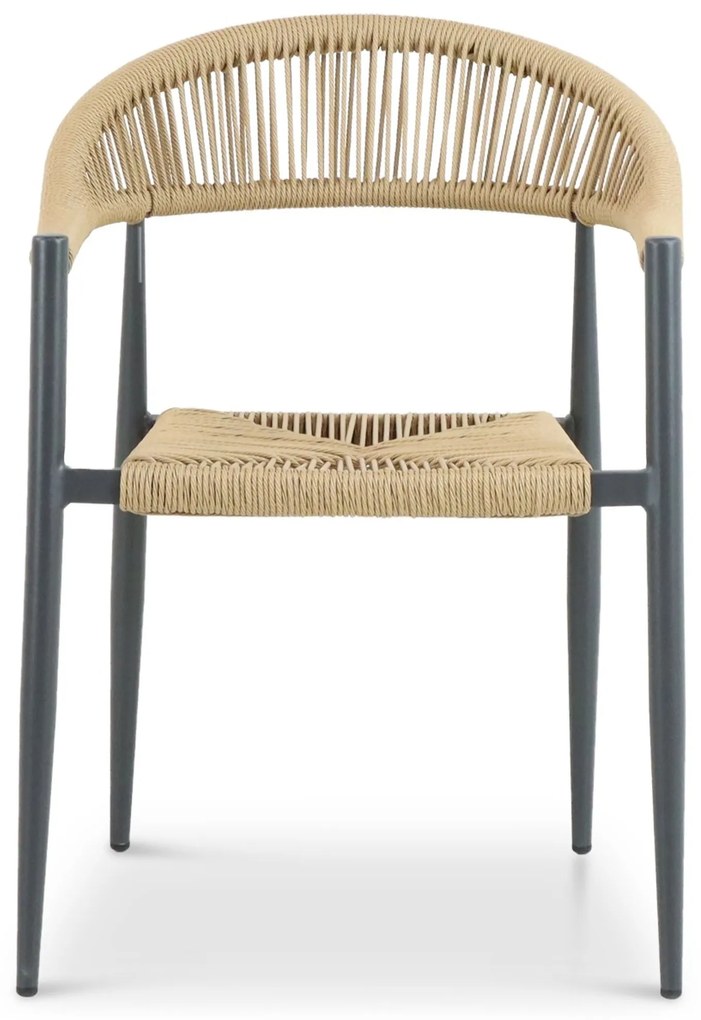 Tuinset 4 personen 90 cm Aluminium/Rope Taupe De Laan Projects