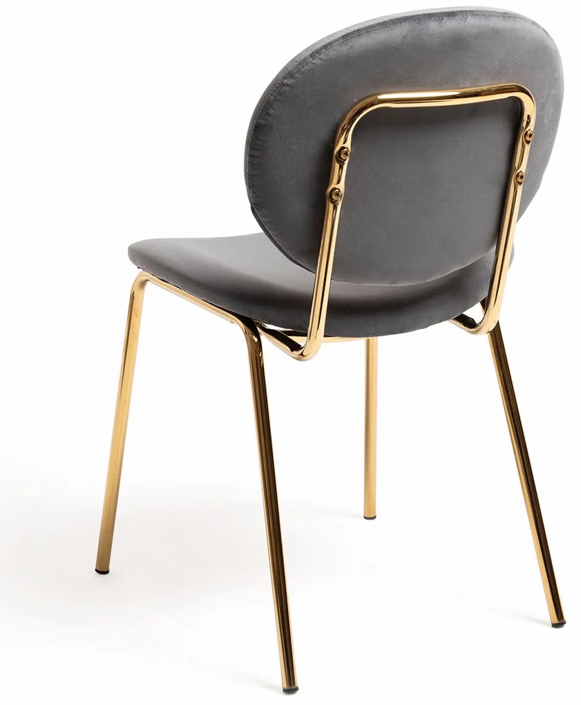 Lenor gouden fluwelen stoel