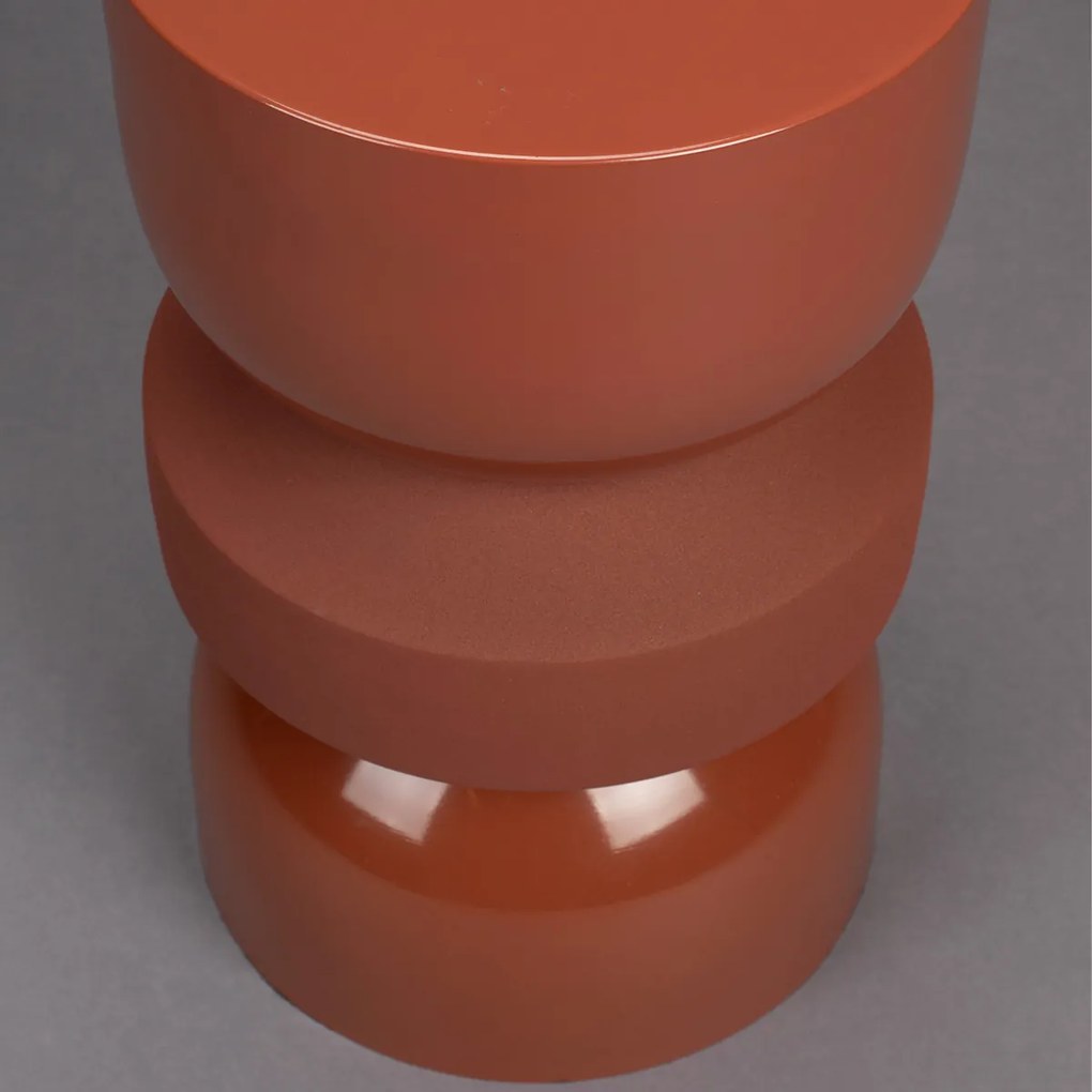 Dutchbone Apollo Terra Two-tone Bijzettafel Van Metaal - 29 X 29cm.