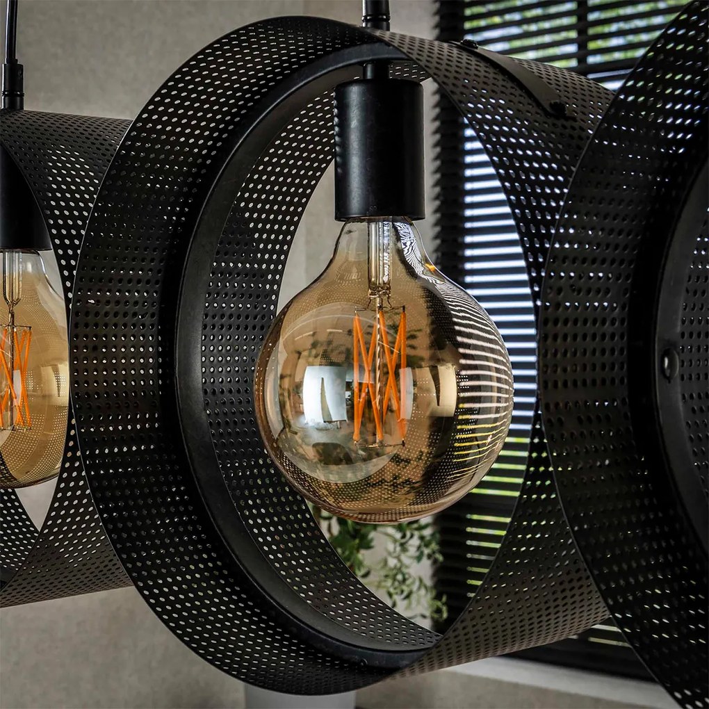 Eettafel Hanglamp Rond Metaal Gaas