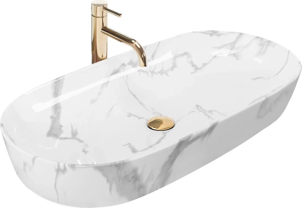 Opzetwastafel Rea CLEO 81 Marmo Shiny