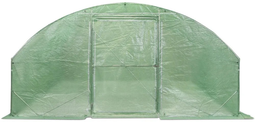 Folie tunnel met metalen frame 4x8m Garden Point groen met deur