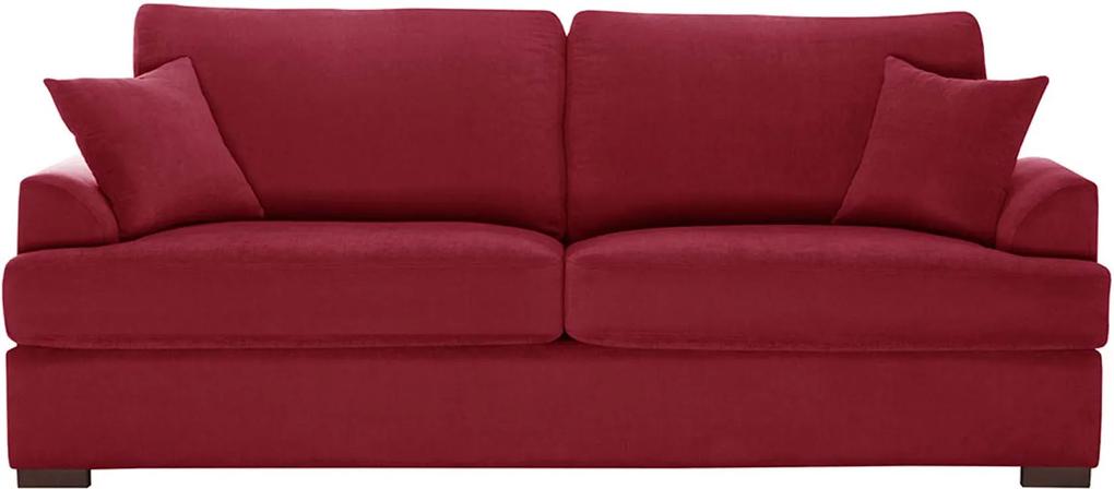 Jalouse Maison | 3-Zitsbank Irina - totaal: lengte 204 cm x diepte 92 cm x hoogte glamour rood zitbanken - frame: versterkt | NADUVI outlet