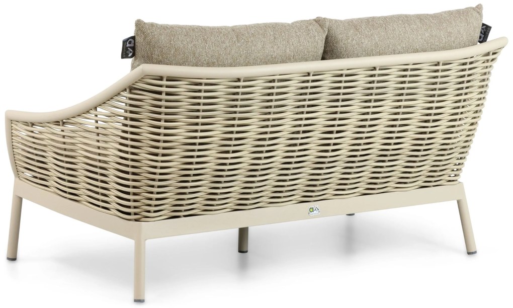 Apple Bee Milou -zits Loungebank Aluminium/Wicker Taupe