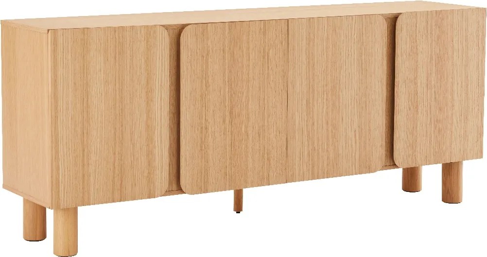 Eiken Dressoir Modern - 180x40x75cm.