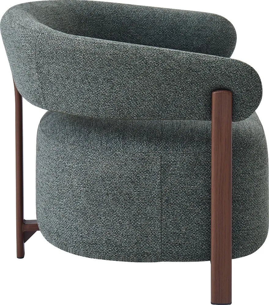 Groene Fauteuil Met Ronde Rugleuning