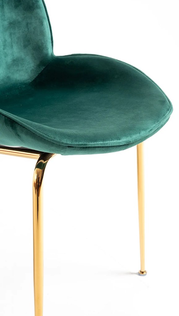 Bille Gouden Fluwelen Stoel