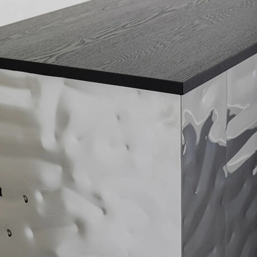 Kare Design Caldera Chroom Design Thuisbar - 120x48x105cm.