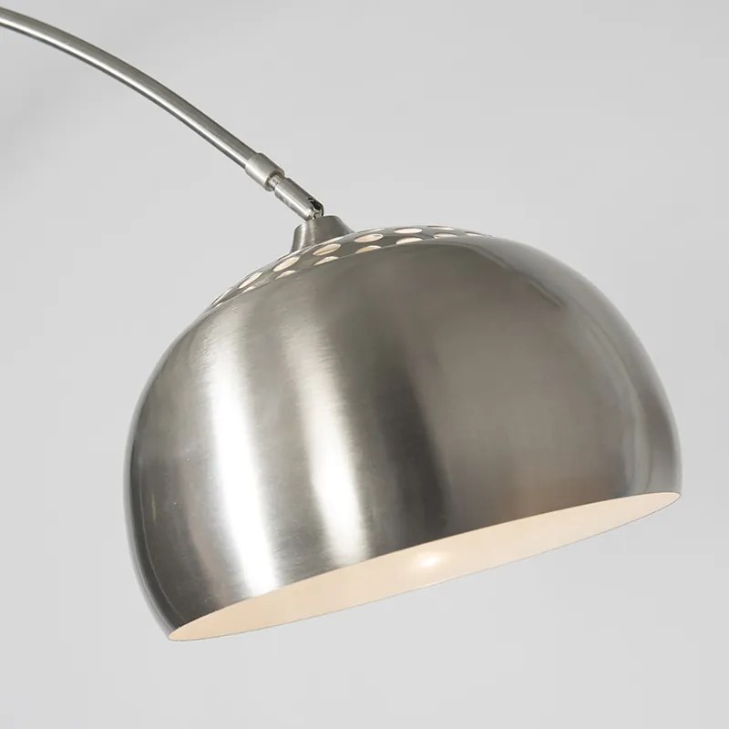 Booglamp staal metalen kap 32 cm verstelbaar - XXL Modern E27 Binnenverlichting Lamp