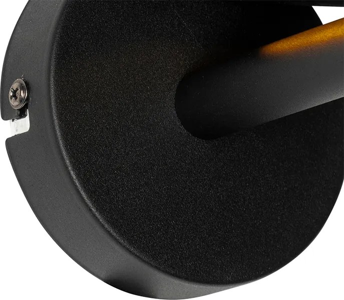 Moderne wandlamp zwart met goud - VT 1