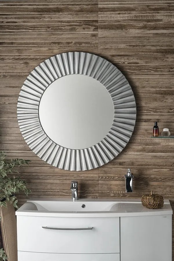 Sapho Pride zilver ronde spiegel 90cm