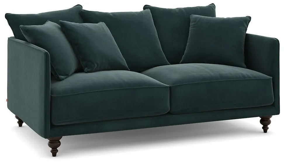 3-zits compacte fluwelen bank, Lazare