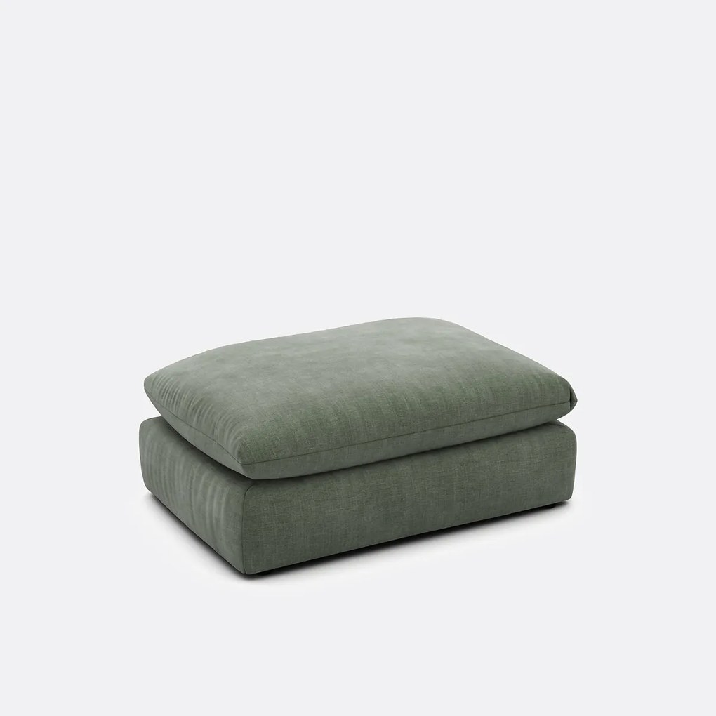 Poef voor modulaire bank, in gestructureerde stof, Malo