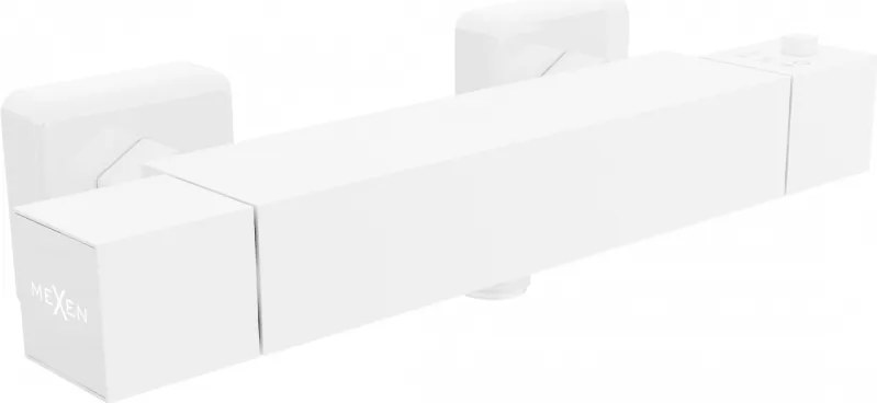 Mexen Cube thermostatische douchekraan, wit - 77200-20