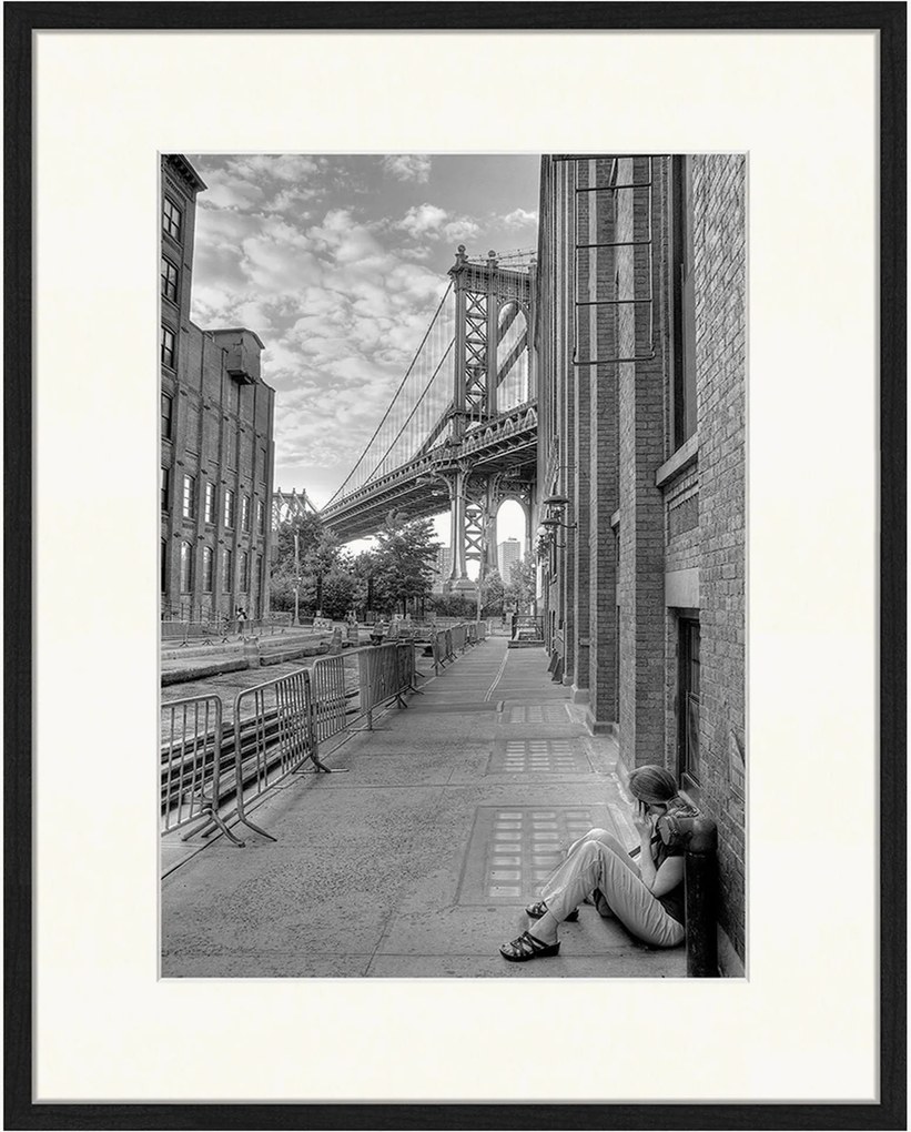 Ingelijste digitale print In Brooklyn