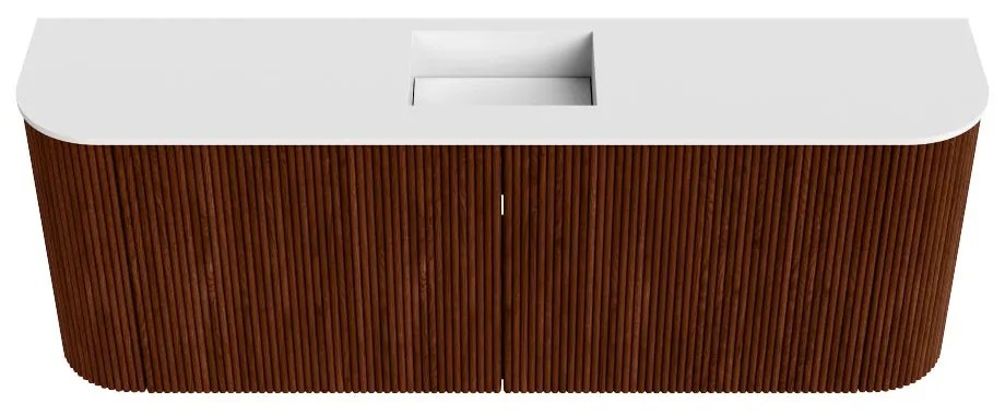 Mondiaz Joya 115cm toiletmeubel ronding links/rechts ruby met wastafel faye midden 1 kraangat talc