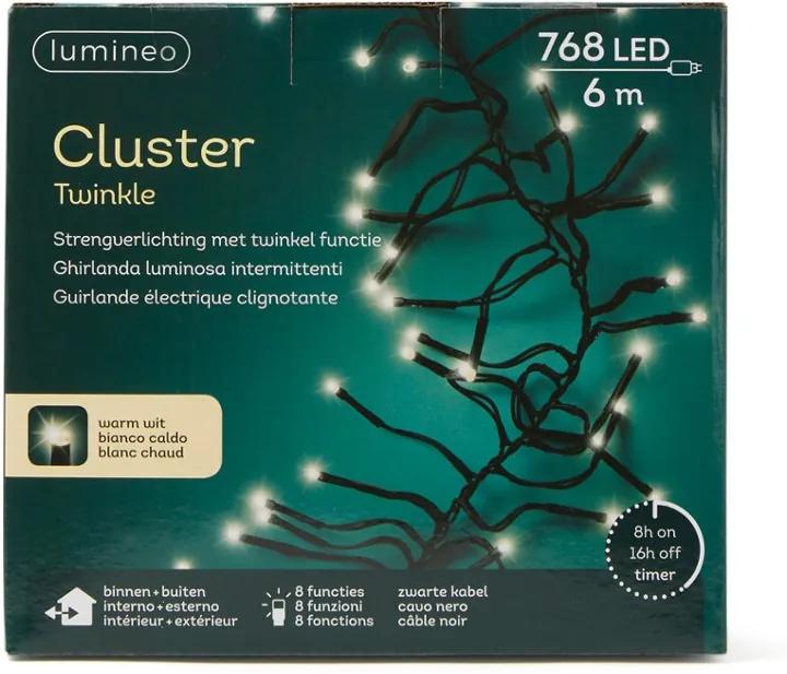 Lumineo Cluster Twinkle verlichting 6 m