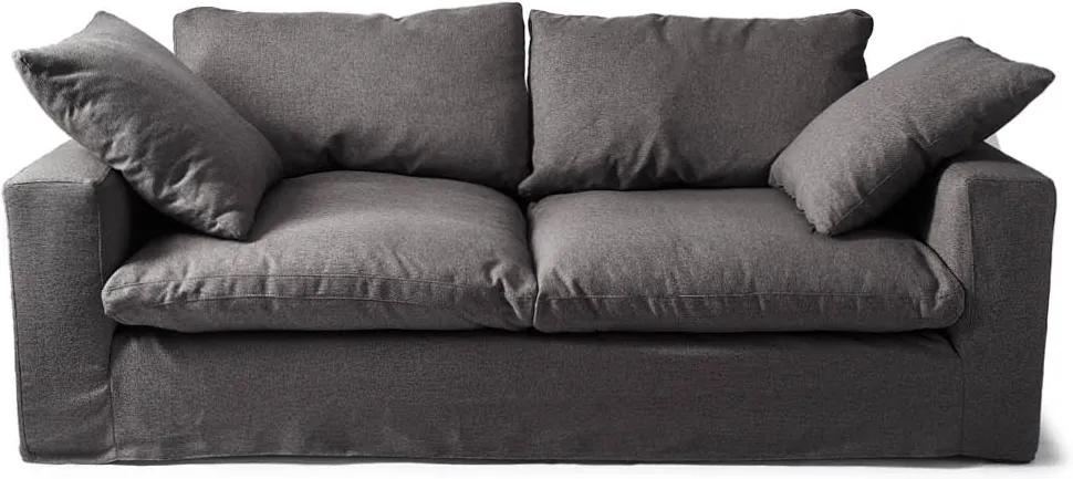Rivièra Maison - Residenza Sofa 3,5 Seater, oxford weave, classic charcoal - Kleur: zwart