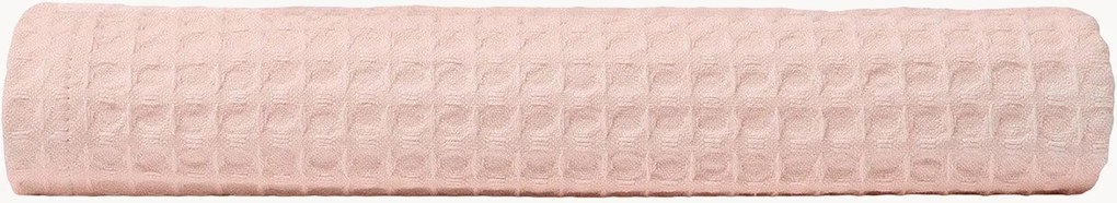 Katoenen honeycomb handdoek Cherry Pink