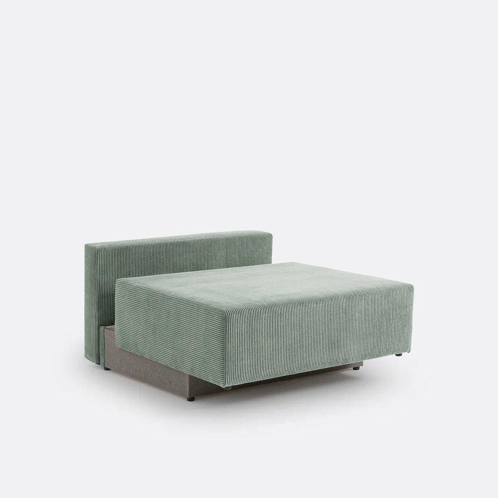 2-zits corduroy slaapbank met koffer, MAONA