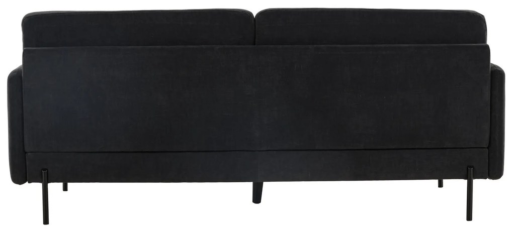 Jörn Urban Sofa - 3-Zitsbank - Zwart Velour Stof - Jorn