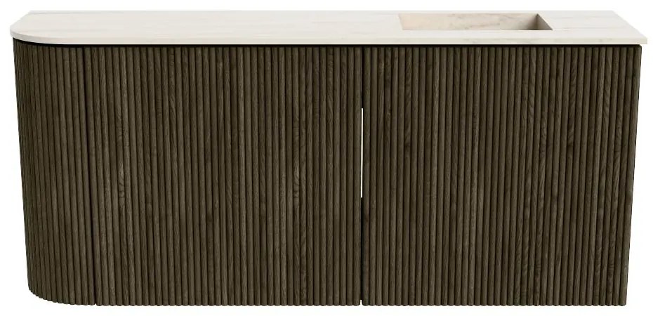 Mondiaz Joya DLux 90cm toiletmeubel ronding links shadow met wastafel faye rechts 1 kraangat meli
