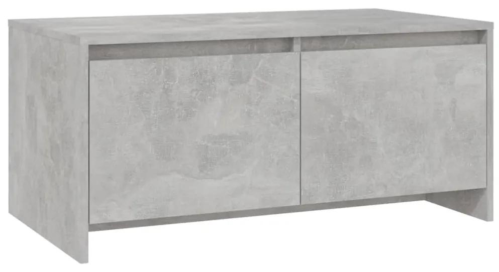 vidaXL Salontafel 90x50x41,5 cm spaanplaat betongrijs