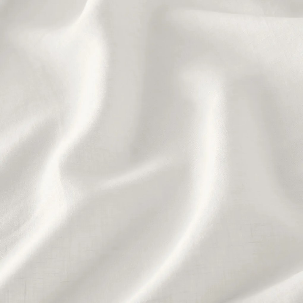 Linnen schermgordijn over de hele breedte, met gerimpelde bies of wave, ONEGA