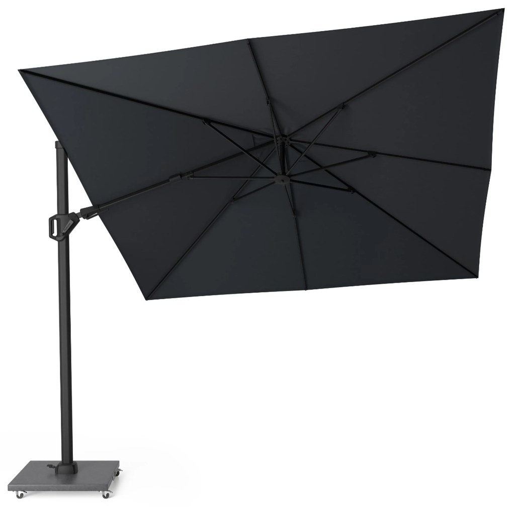 Platinum Challenger zweefparasol 3x3m T2 premium (incl. voet en hoes) jet black