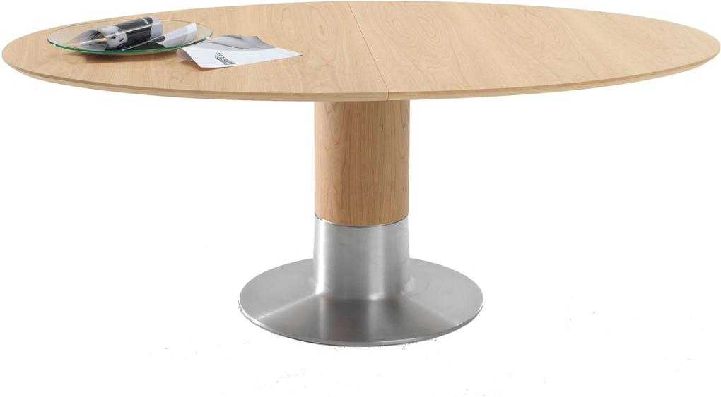 Arco Balance uitschuifbare tafel eiken fineer voet aluminium 120