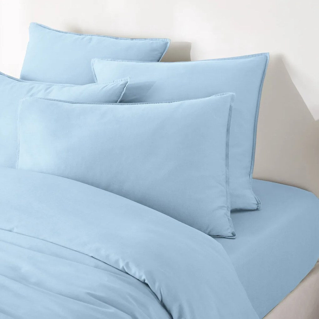 Effen kussensloop in gewassen katoen, Scenario